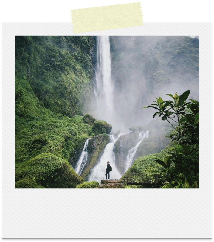 A lookout over a waterfall